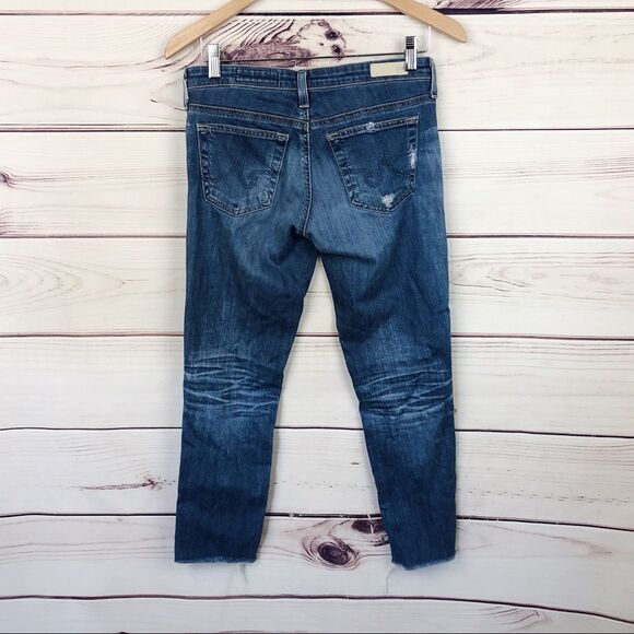 Adriano Goldschmied Stilt Crop Cigarette Jeans Sz 27 - Picture 5 of 7